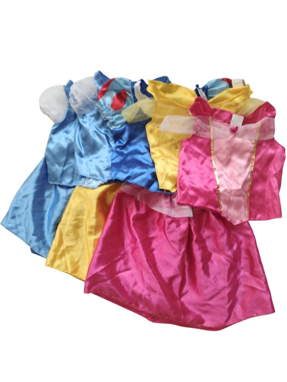 Disney Little Girls Mix Match Costumes 4-6x Princess Dress Up Play Set 8 pcs